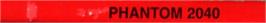 Top of cartridge artwork for Phantom 2040 on the Sega Genesis.